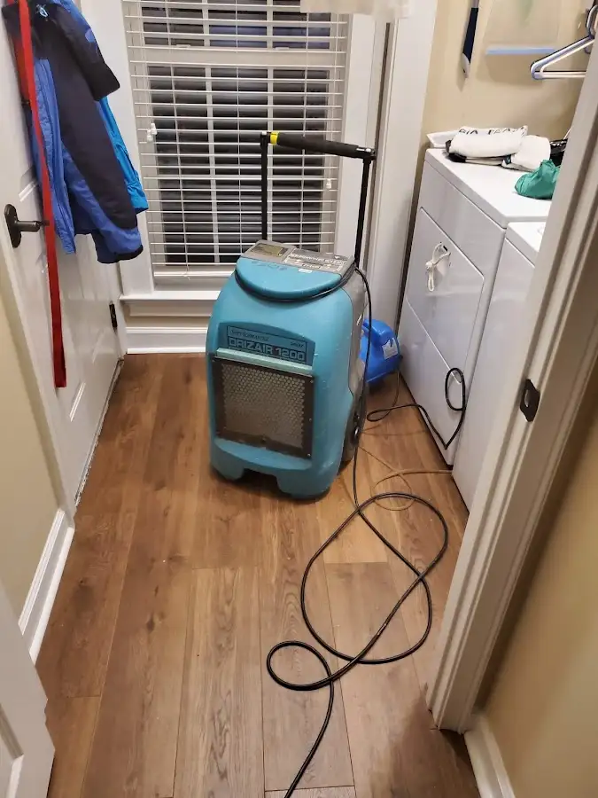 Commercial dehumidifier deployed for Flood Damage Cleanup in Liberty Triangle